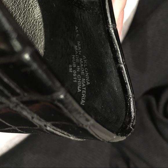 👠ANNE KLEIN BLACK DRESSY LOAFERS SIZE 8M - Picture 5 of 5